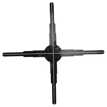 3D голографическая рекламная машина разрешение 510X1400P 4 лопасти светодиодный 3D голографический вентилятор дисплей UK Plug