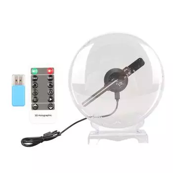 3D голографический вентилятор WiFi проектор Naked Eye 3D дисплей 1080x160 80 шт. светодиодные бусины 3D голографический проектор