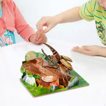 3D-головоломка с животными Деревянные модели Красочные настольные украшения Художественные поделки Деревянные строительные наборы для открыток Phoenix Butterfly