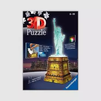 3D головоломка Статуя Свободы LED 120 штук головоломки