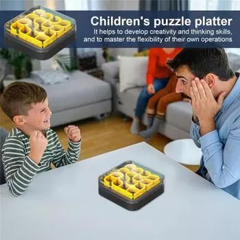 3D-головоломки для детей. Пластиковые головоломки. Игрушка для улучшения логического мышления. Развивает творческие способности. Интерактивная игра для родителей и детей. жёлтый