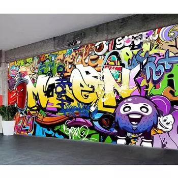 3D граффити обои фрески граффити в европейском стиле, подходят для обоев для спальни, гостиной 200 cm(W) x 140 cm(H)