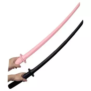 3D Gravity Funny Plastic Telescopic Katana Toy Забавный выдвижной самурайский меч Black