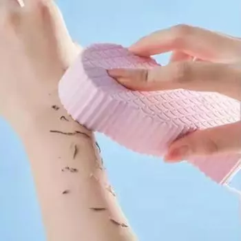 3D-губка для отшелушивания, мягкая губка для тела, скраб для ванны, отшелушивающий скраб, губка для душа, щетка для очистки кожи тела, средство для удаления омертвевшей кожи