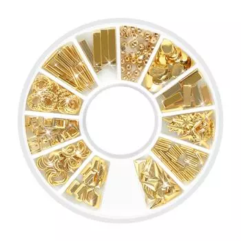 3D-гвоздь со стразами, украшения для ногтей, колесо смешанного цвета, плоская задняя часть, хрустальные драгоценные камни, нерегулярные ювелирные изделия, жемчуг для украшения ногтей, набор инструментов для дизайна ногтей