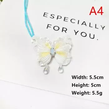 3D Handmade Beaded Craft Applique Tassel Bag Pendant For Clothes Handbags Hats