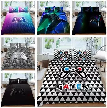 3D игра с принтом мыши, домашний комплект постельного белья, детский игровой плеер для спальни, пододеяльник, наволочка, простыня/двойной король, 2/3 предмета, украшение для спальни Baby 100x135cm