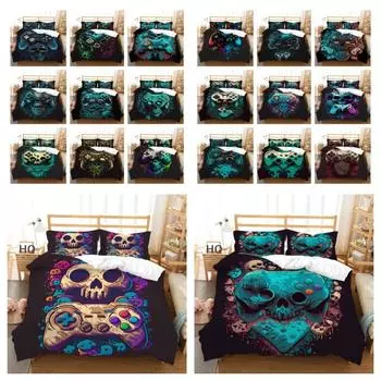 3D игровая консоль с принтом, комплект одеял, двойной размер, микрофибра для мальчиков, превосходные модные покрывала UK Single 135x200cm