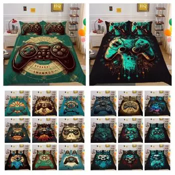 3D игровая консоль с принтом, комплект постельного белья, покрывала, один размер, высокое качество, модный домашний текстиль UK Single 135x200cm