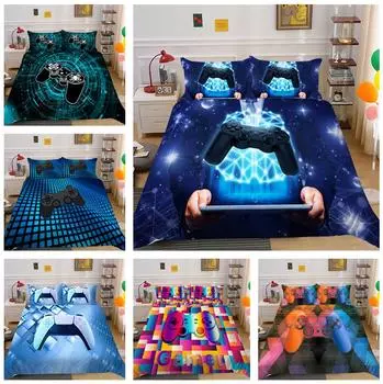 3D игровой комплект постельного белья с мышью, детская спальня, пододеяльник, наволочка, простыня/двуспальная кровать, 2/3 шт., полноразмерное украшение для дома Baby 100x135cm