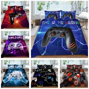 3D игровой контроллер с рисунком домашнего постельного белья, постельное белье для спальни и наволочка, полноразмерное постельное белье в Австралии, США и ЕС, украшение дома Baby 100x135cm