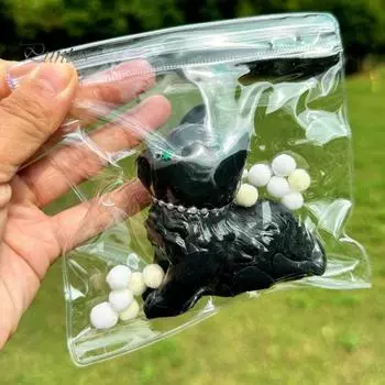 3D игрушка для снятия стресса с кота, черная белая игрушка для снятия стресса с котенка, мягкая игрушка для снятия стресса с котенка, ... чёрный