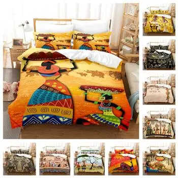 3D индийский женский комплект постельного белья с экзотическим пухом, пододеяльник, наволочка 2/3AU210 * 240, полноразмерная очень большая кровать, быстросохнущий мягкий домашний текстиль Baby 100x135cm