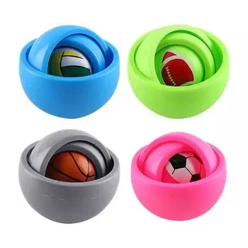 3D Infinite Flip Fidget Spinner Toys Gyroscope Fidget Toys Stress Relief Toy for Kids Adults Party Favors Gifts Blue