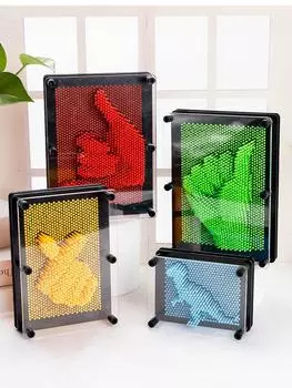 3D-искусство вышивки ручкой: Интерактивная игрушка для снятия стресса «Клон лица» Small 12.7x9.5x5.5 зелёный