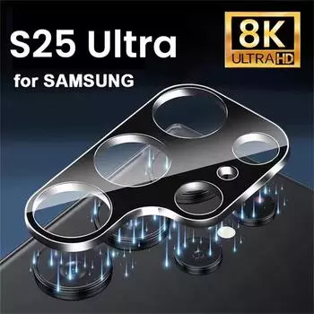 3D изогнутый защитный чехол для объектива камеры Samsung S25 24 23 Ultra Plus S24Ultra S25Ultra S24+ S 24 25 5G чехол из закаленного стекла Samsung S23 чёрный