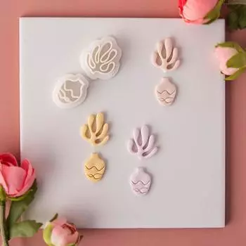 3D Jewelry Making Mold Pot Plants Cutting Die Polymer Clay Cutter Mold Jewelry Making Style A
