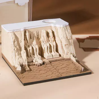 3D календарь блокнот для заметок Art Craft с держателем для ручки Креативная бумажная скульптура Художественное произведение искусства Настольный