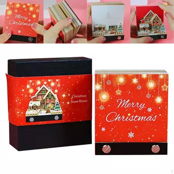 3D-календарь с блокнотом, отрывной бумажный стикер для вырезания, самодельные заметки для рождественского календаря, заметки для постов