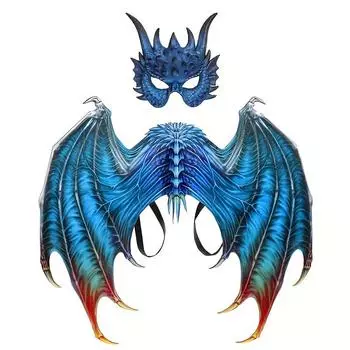 3D карнавал Хэллоуин украшения бал-маскарад костюм реквизит маска набор крыльев дракона, реквизит для выступлений на сцене, события C