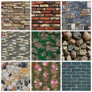 3D Кирпичи Стикер Стены Гостиная Спальня Обои Фреска Наклейка Домашний Арт Декор C