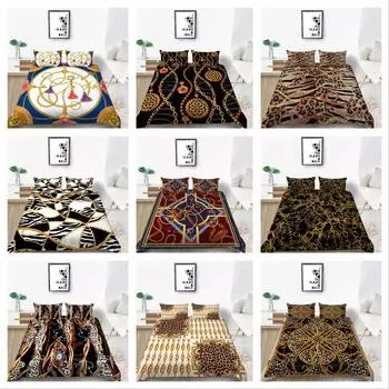 3D классический роскошный пододеяльник, комплект постельного белья с принтом, двуспальная кровать размера «queen-size», полноразмерное покрывало, моющийся и удобный домашний декор Baby 100x135cm