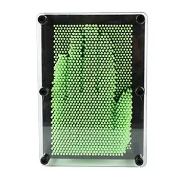 3D-клонированная булавочная художественная игрушка, инновационная забавная декоративная 3D-модель для рисования иглами для домашнего офиса, зеленая