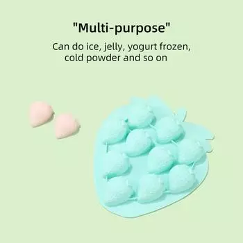 3D Клубничный кубик льда силиконовая форма для выпечки шоколадные конфеты форма из глины смолы ручная работа инструменты для украшения кексов на вечеринку