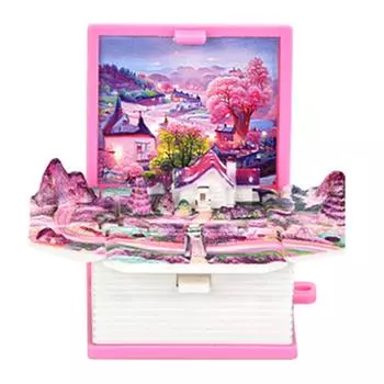 3D-книга-брелок-игрушка складная милая пластиковая забавная игрушка-брелок для рюкзака для детей и девочек подарок на вечеринку