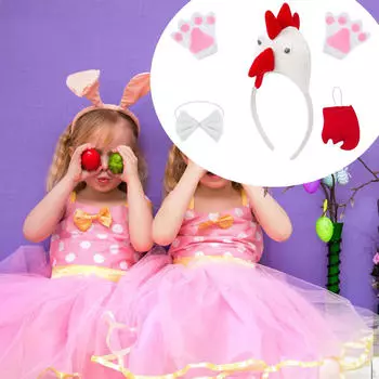 3D комплект костюмов животных в виде курицы, симпатичное карнавальное платье для вечеринки по случаю дня рождения в стиле косплея Brown