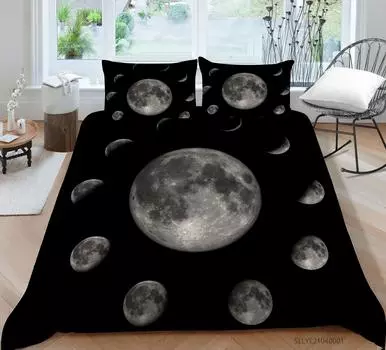 3D комплект постельного белья детский звездный звездное небо домашний текстиль King Queen высокое качество постельное белье 2/3 шт. пододеяльники UK Single 135x200cm