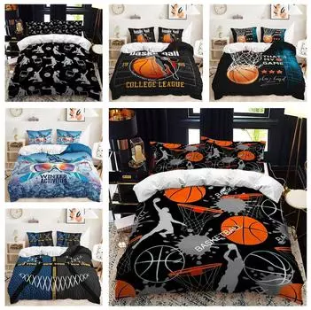 3D комплект постельного белья для спорта, баскетбольные перья, наволочки 2/3 шт., наволочка для спортсмена, мальчика, подростка, мужчины, подарок Baby 100x135cm