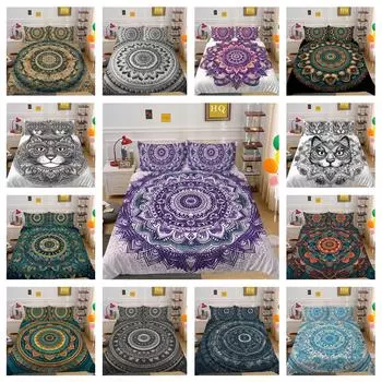 3D комплект постельного белья дурман в индийском стиле пододеяльник 2/3 шт. Великобритания/США/Австралия/DE/UE полноразмерный супер большая кровать моющийся мягкий и быстросохнущий домашний декор Baby 100x135cm