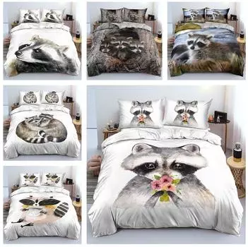 3D комплект постельного белья с лесным животным Baby 100x135cm