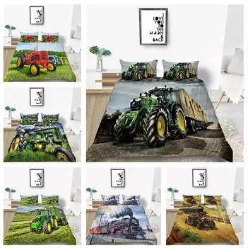 3D комплект постельного белья в индустриальном стиле с принтом автомобиля, пододеяльник, 2/3 шт., AU180 * 210, полноразмерный комплект для комнаты мальчика, мягкое украшение для дома, можно стирать в машине Baby 100x135cm
