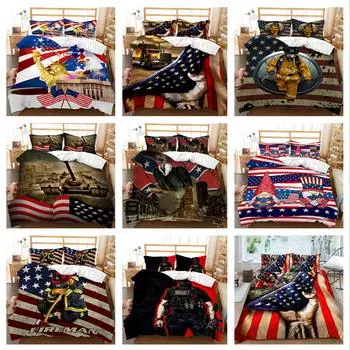 3D комплект постельного белья в американском минималистском стиле из ультратонкой волокнистой ткани для мягкого домашнего постельного белья и наволочек 2 или 3 полноразмерных домашних декора Baby 100x135cm