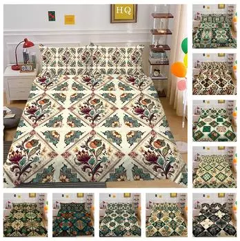 3D комплект постельного белья в индийском стиле с одеялом и наволочкой с рисунком пейсли, наволочка, полный размер AU240 * 270, мягкое украшение для дома Baby 100x135cm