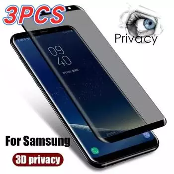 3D-конфиденциальность, полное закаленное стекло для Samsung Galaxy S24 Ultra S23 S22 S21 S20 S10 Plus Note 20 10 Plus, защитные пленки для защиты от шпионажа Note 10 чистый