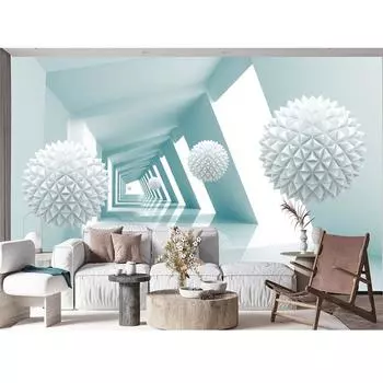 3d Космические Обои Шар Абстрактные Здания Настенные Росписи Современные Гостиные Спальни Росписи Обои 200 cm(W) x 140 cm(H)