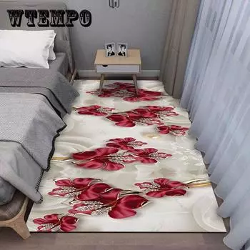 3D ковер большой площади, прикроватная подставка для ног для всей комнаты, спальни, бытовой грязеотталкивающий коврик для эркера, балкона, высококачественный напольный коврик 40*120cm