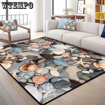 3D ковер для гостиной, красочный коврик из губки с принтом из булыжника для спальни, кухни, коврик, противоскользящий, для ванной комнаты 40x60cm