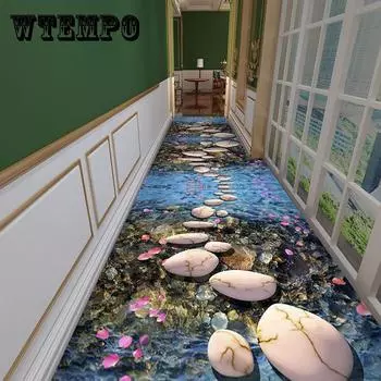 Ковёр 3д для коридора 100*100cm