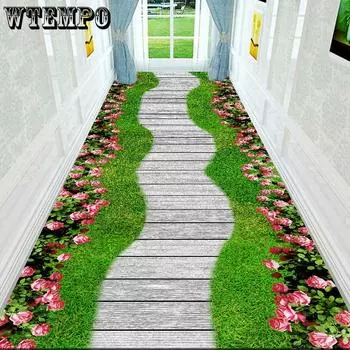 3D ковер, коврик для входной двери, ковер для гостиной, нескользящие коврики, современный роскошный ковер для декора прихожей W60*H200CM