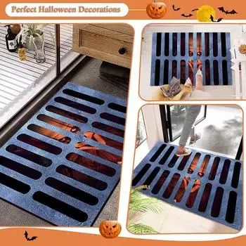 3D Коврик для пола Хэллоуин Коврики для ванной Ужас Ковер для пола Клоун 40*60см