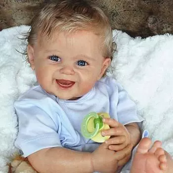 3D кожа с сосудистой веной, 55 см, мягкая силиконовая кукла реборн для мальчиков, реалистичная игрушка для мальчика, улыбающаяся художественная игрушка для малышей, игровой домик Boneca, подарок на день рождения None