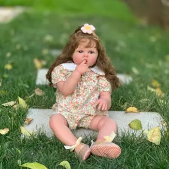 3D краска с кожей с венами, мягкий силикон ручной работы, 60 см, кукла реборн для маленьких девочек, игрушка для детей, коллекция принцессы для малышей Bebe Artist 3D blue eyes doll