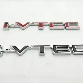 3D красный логотип IVTEC, металлическая эмблема для стайлинга автомобиля, значок на хвосте, наклейка из цинкового сплава для Civic Accord Odyssey Spirior CRV SUV чёрный