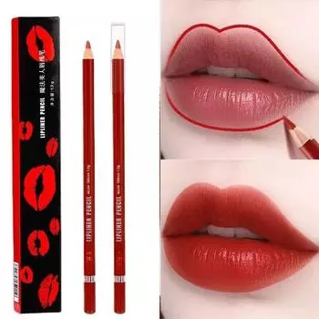 3D Красный матовый карандаш для губ Plumping Stain Lipstick Natural Lip Liner Pro Outline The Lips Contour Make Up Водостойкий Nude Pink