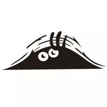 3D крутая наклейка с большими глазами для автомобиля, значок багажника, наклейка для окна, кузова