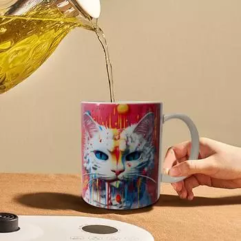 3D кружка для кофе 3D чашка для чая кофейная чашка керамическая чашка чашка с животными многоцелевая милая креативная кружка для мужчин женщин мам пап друзей OTHER красный